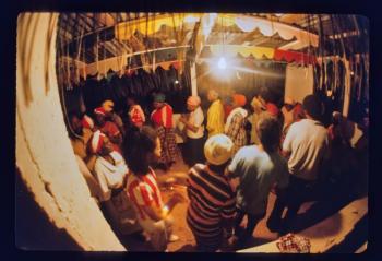 Still image from the Shango ceremony in Trinidad, circa 1980. Bob Krist photo