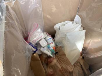 Some of the items collected April 24. SUSAN JOHNS/Wiscasset Newspaper
