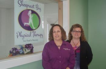 Dr. Jean Beattie and business manager Janie Miller. ART MAYERS/Wiscasset Newspaper