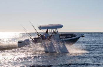 The 24-foot 239 Deep V DLX Series Sea Pro is a 2021 model and accommodates 11. Courtesy photo