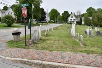 The Ancient Cemetery looking north up Federal Street as seen from the corner of Lincoln Street. PHIL DI VECE/Wiscasset Newspaper