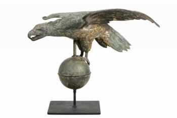 19th c. American full body eagle weathervane