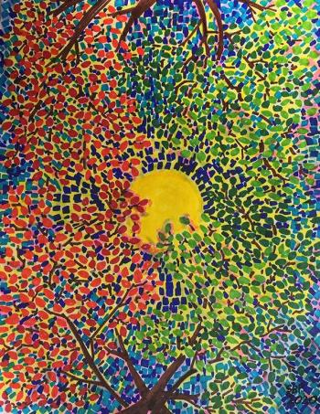 “Canopy” by Seth Bond Perry. Meet the artist and see this and many other pieces in the Hasenfus Gallery June 24. Courtesy of Lucia Droby Seth Bond Perry