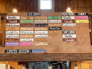 Customers have the option of 30 delicious homemade ice cream flavors at Blanchard’s Creamery in Edgecomb. Courtesy photo