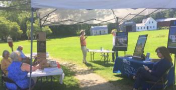 The History Fair Aug. 15 at Boothbay Railway Village Museum was on the kick-off day for the Lincoln County Bicentennial Plus One Pilgrimage. LISA KRISTOFF/Boothbay Register