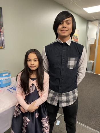 Cedrick Loyola with his younger sister Natalie Loyola. Courtesy photo