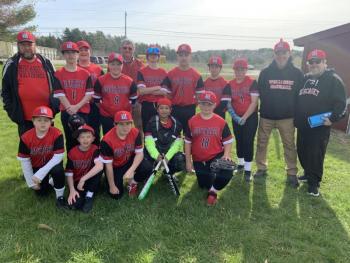 The 2022 Wiscasset Middle School baseball team. BILL PEARSON/Boothbay Register