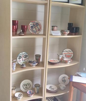 “Picasso” pottery from Morocco. LISA KRISTOFF/Boothbay Register