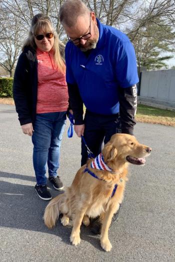 Valerie, Robert and, in the bandanna, Duncan MacDonald of Wiscasset. SUSAN JOHNS/Wiscasset Newspaper