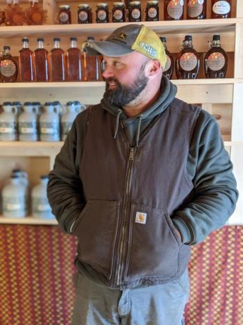 SweetWoods Farm owner Justin Wood. CANDI JONETH/Boothbay Register