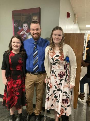 Jocelyn, Nathaniel and Riley Johnston from Woolwich. EDNA MILLER/Wiscasset Newspaper
