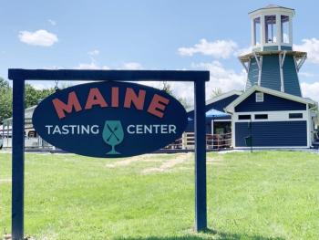 A view of Maine Tasting Center from Route 1, where FarmDrop pickups will take place on Fridays beginning March 3. Courtesy photo
