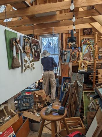Inside the studio. CANDI JONETH/Boothbay Register
