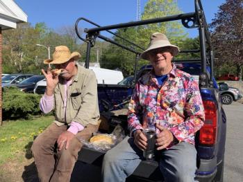 Peter Arnold, left, and Larry Flowers. SUSAN JOHNS/Wiscasset Newspaper