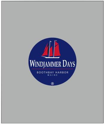 The 50-inch x 60-inch Windjammer Days micro fleece blanket. Get yours while they last at the Friends of WJD information tent in Whale Park June 27 and 28. Courtesy of Mark Gimbel
