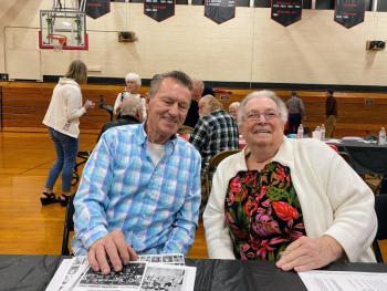 Carroll Colby, class of 1962, and his wife Judith Colby. ISABELLE CURTIS/Wiscasset Newspaper