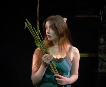 Ophelia (Honora Boothby) during her soliloquy about Hamlet. Courtesy of Heartwood