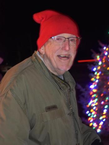 Lloyd Coombs in 2021 at Woolwich’s Yuletide celebration. File photo