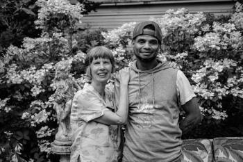 Lucia Droby with son Jon. Charles Richards/Healthy Lincoln County’s 716 Candles Project