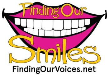 Logo was created by Maegan Graslie, one of 45 Maine domestic abuse survivors with their names and photo portraits featured on the Finding Our Voices posters and bookmarks.