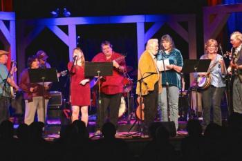 Garry Blackman and company during one of the 10 Hometown Hootenanny fundraisers for the Opera House. File photo