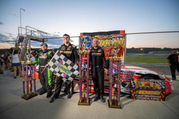 Boss Hogg 150 Top 3, from left: Ryan Kuhn, Max Cookson and Mike Hopkins. Steve Girard of SGirardPhotography