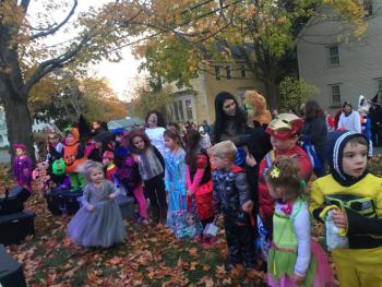 The lineup begins for the annual Nightmare on Federal Street parade. File photo