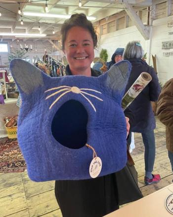 Annie buys HTT cave: The Holiday Gift Shop, with specialty gifts and artisan wares, like cat toys, is a feature of Wiscasset Holiday Marketfest 2023, Dec. 1, 2, 3, from 10 a.m. to 5 p.m. each day. Wiscasset Holiday Marketfest photo