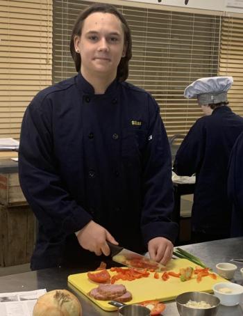 Silas Lehouillier is one of 26 Boothbay Region High School students enrolled in the two-year vocational program at Bath Regional Career and Technical Center. BILL PEARSON/Boothbay Register