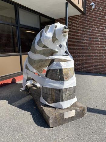 Senior prank. SUSAN JOHNS/Wiscasset Newspaper