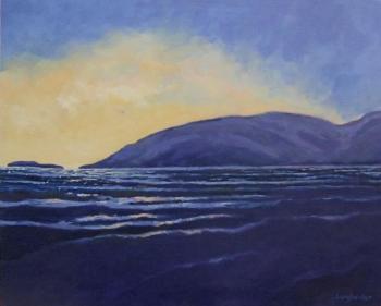 “Even Tide” is among Sally Loughridge’s work in the “Power of Place” show at Damariscotta’s River Grill. Courtesy of Kim Skillin Traina Sally Loughridge
