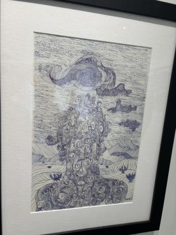 “The Philosophy Major” - David Dupree - pen and ink. David Dupree