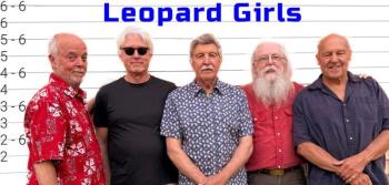 Jazz-Rock band Leopard Girls posed for their "mug shot." The band is featured at Jailhouse Rock on the grounds of the Lincoln County Old Jail in Wiscasset on Aug. 10. Courtesy photo