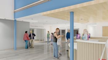 The multi-purpose Tagliabue Studio is located on the first floor and off the main lobby at the Y. Rendering courtesy of Knickerbocker Group