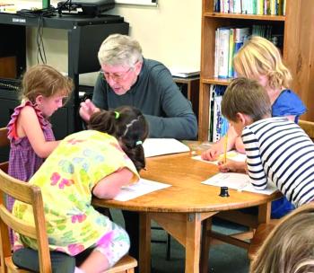 Author with students at CTL