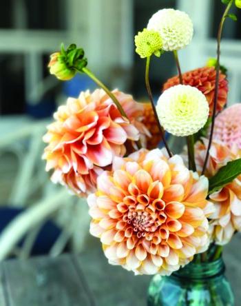 Tabletop flower display. Courtesy of Emily Whiting