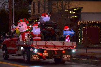 The Lighted Fire Truck parade. ISABELLE CURTIS/Boothbay Register