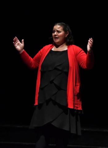 The Y Arts Director, Emily Mirabile, performed "Christmas Lullaby" from Songs For a New World. The Y Arts Director, Emily Mirabile, performed "Christmas Lullaby" from Songs For a New World.