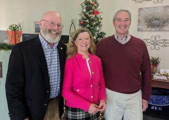 Pictured from left are Spencer E. Gray Jr., Elizabeth Gray and Robert Wheeler. Courtesy photo