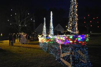 Lights on Boothbay Common. LISA KRISTOFF/Boothbay Register