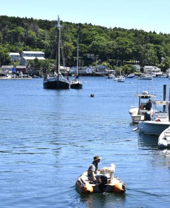 A leisurely ride on the water. LISA KRISTOFF/Boothbay Register