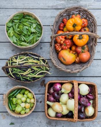 Produce and flowers. Kelsey Kobik photo