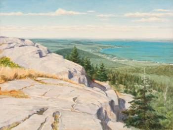 "Bald Rock," an example of Joseph Fiore’s representational work. Courtesy of the Falcon Foundation