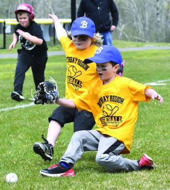 Boothbay region youth baseball program opening day May 11. FRITZ FREUDENBERGER/Boothbay Register