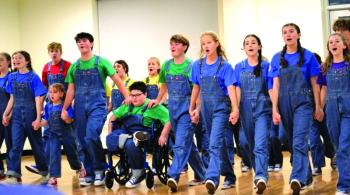 A scene from the Y Arts production of "Godspell." KEVIN BURNHAM/Boothbay Register