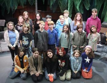 The Heartwood cast of "Jack in the Beanstalk.