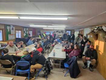 Wiscasset Rod and Gun Club’s kids ice fishing derby gets a great turnout Feb. 22. Tim Soule photo Wiscasset Rod and Gun Club’s kids ice fishing derby gets a great turnout Feb. 22. Tim Soule photo