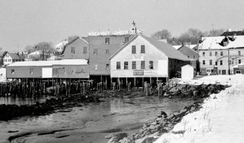 The former Wiscasset Lumber Company/Turner Center warehouse, now site of the Creamery, or Main Street, Pier. PHIL DI VECE photo The former Wiscasset Lumber Company/Turner Center warehouse now site of the Creamery Pier. PHIL DI Vece photo
