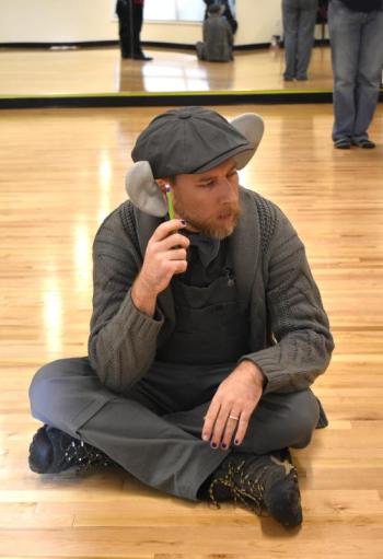 Soren Barker as Horton the elephant ... hearing a who! LISA KRISTOFF/Boothbay Register