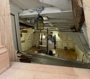 A peek inside the Eleanor. FRITZ FREUDENBERGER/Boothbay Register